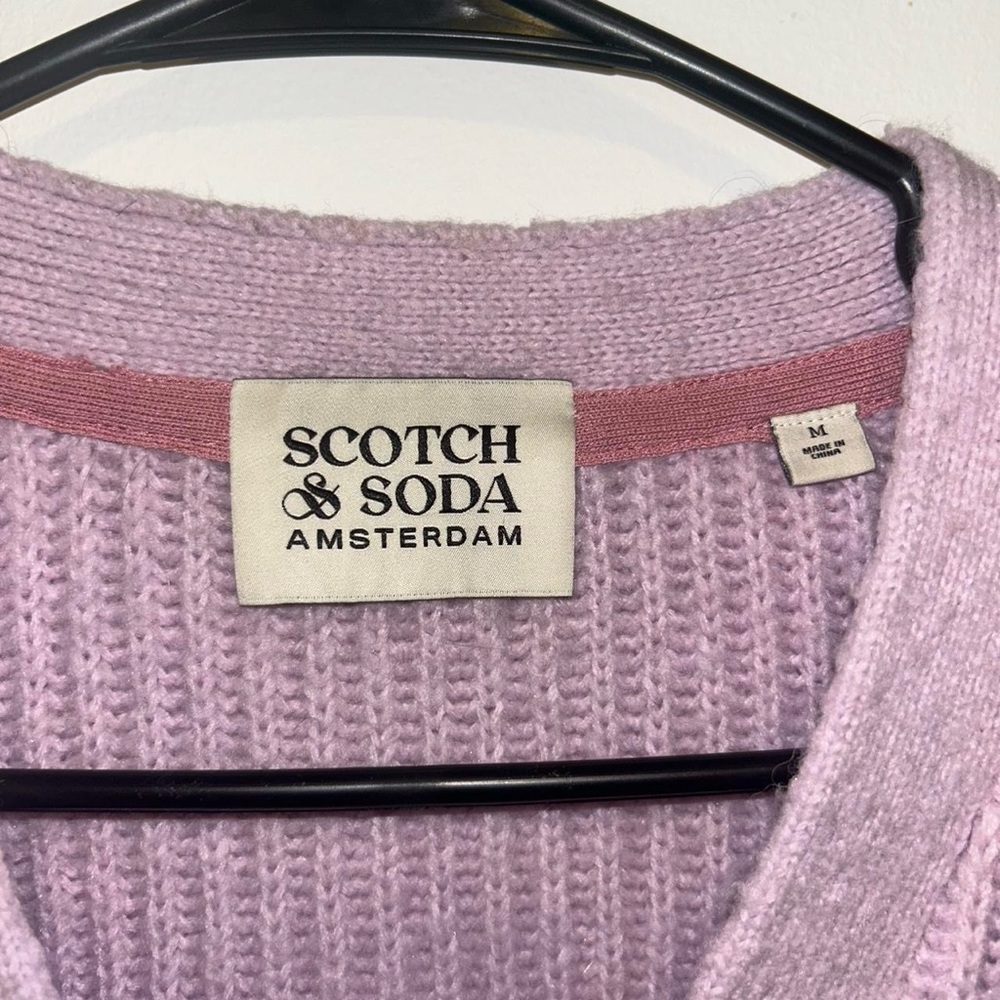 Scotch & Soda Light Purple Cardigan Sweater - Picture 3 of 8